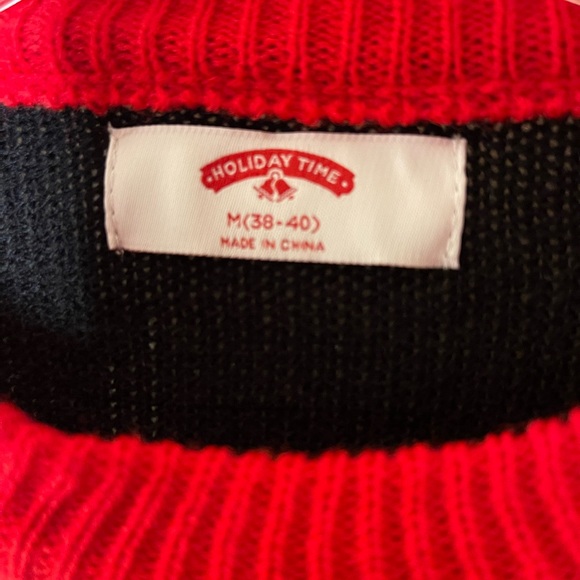 Holiday Gangsta Ugly Santa Sweater - Red, Black, Green Sz M NWOT - Picture 4 of 8